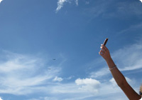 It's your sky! Bent u toe aan meer ruimte en lucht? Een foto maken van de blauwe lucht